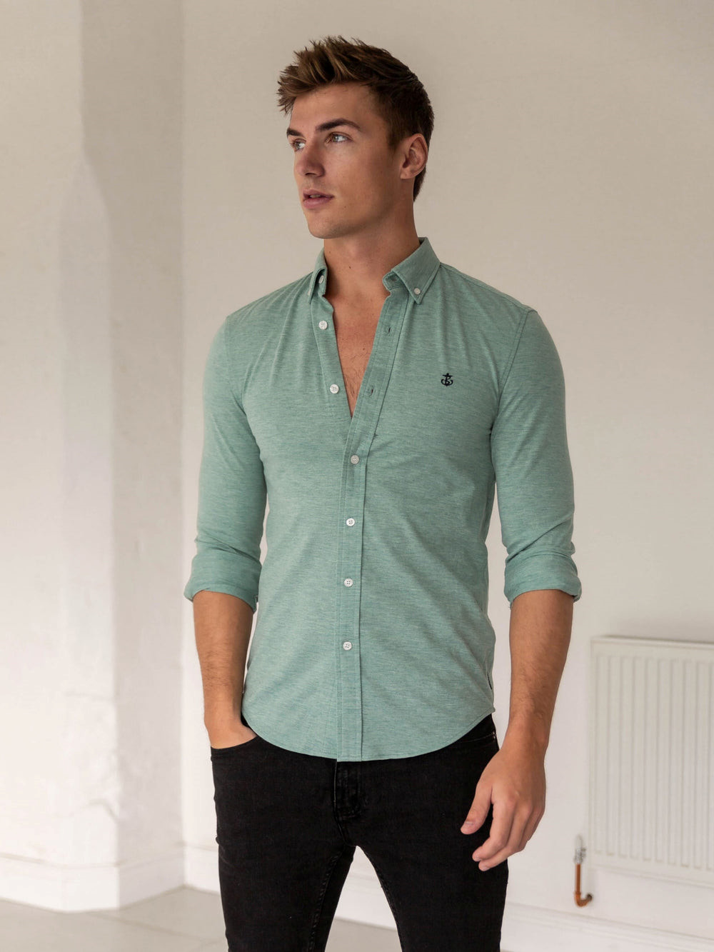 Blakely Arlo Soft Stretch Shirt Grün | WBFTPCM-18