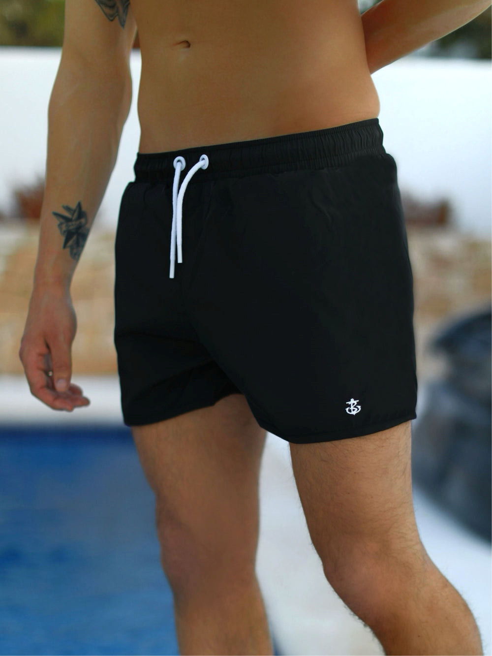 Blakely Arno Swim Shorts Schwarz | AVBRZUC-14