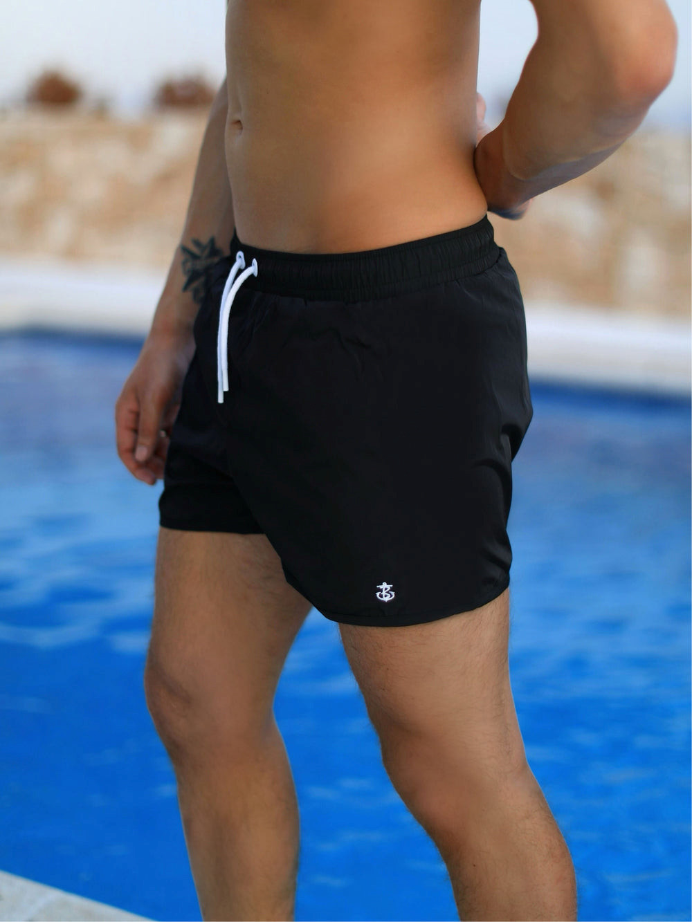 Blakely Arno Swim Shorts Schwarz | AVBRZUC-14