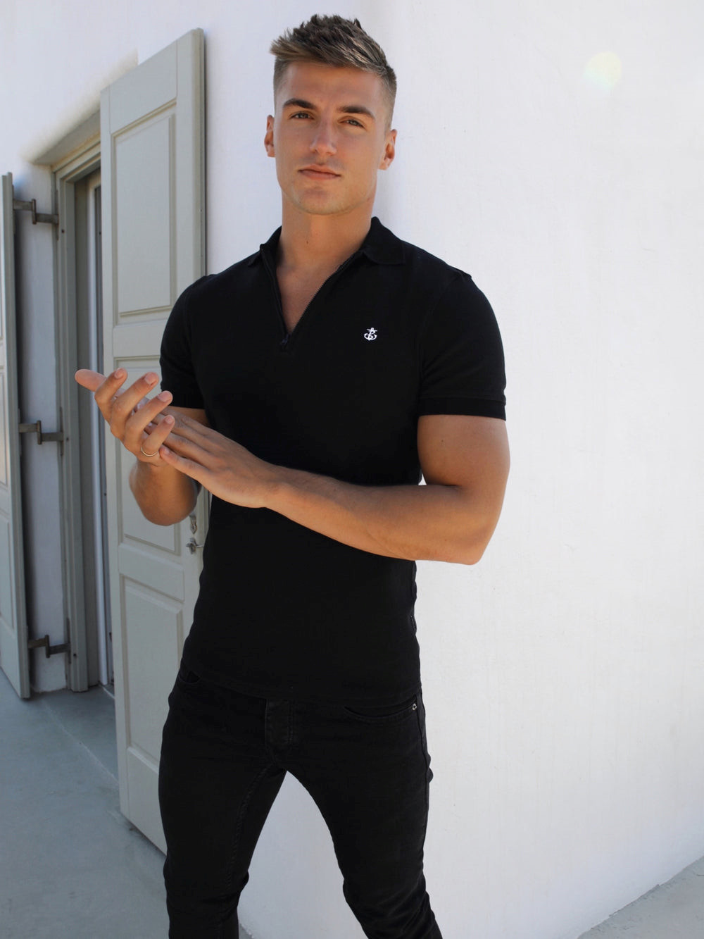 Blakely Aspen Polo Schwarz | OQKWSLJ-41