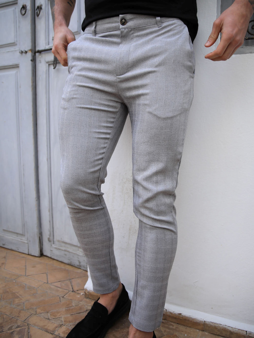 Blakely Assaki Checked Trousers Grau | GXNKAWS-36