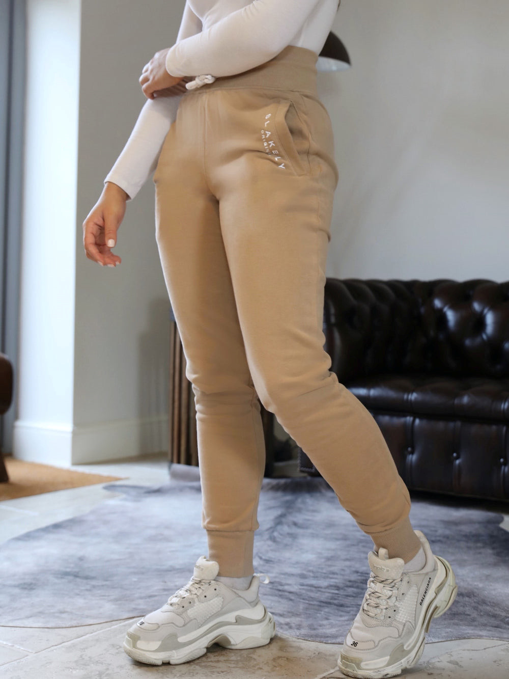 Blakely Ava Sweatpants Tan | YRQOZHF-04