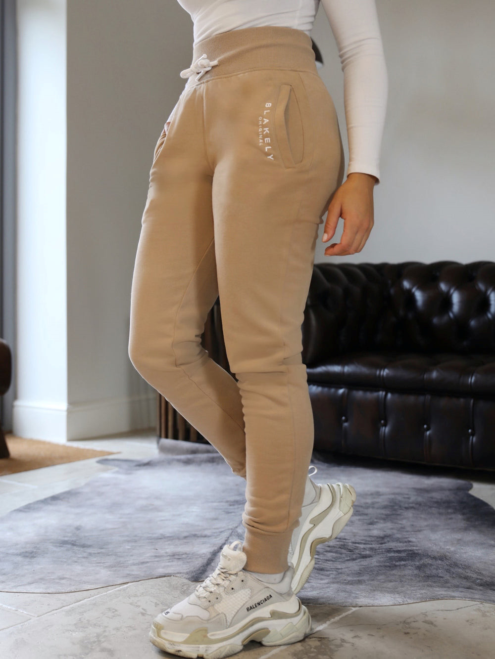 Blakely Ava Sweatpants Tan | YRQOZHF-04