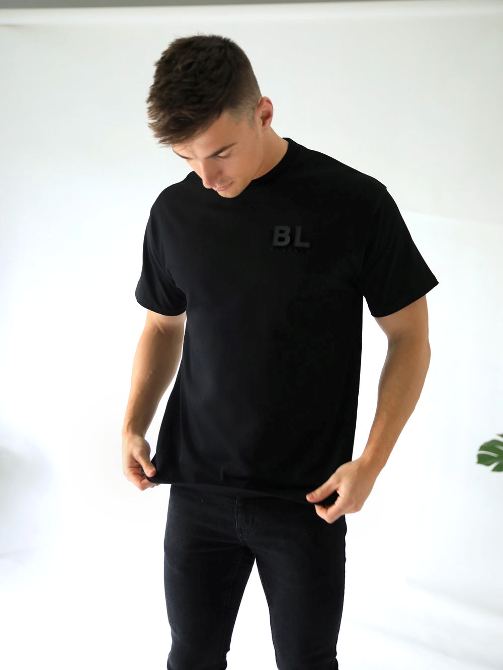 Blakely BLK Blackout Oversized T-Shirt Schwarz | KWCODGT-19