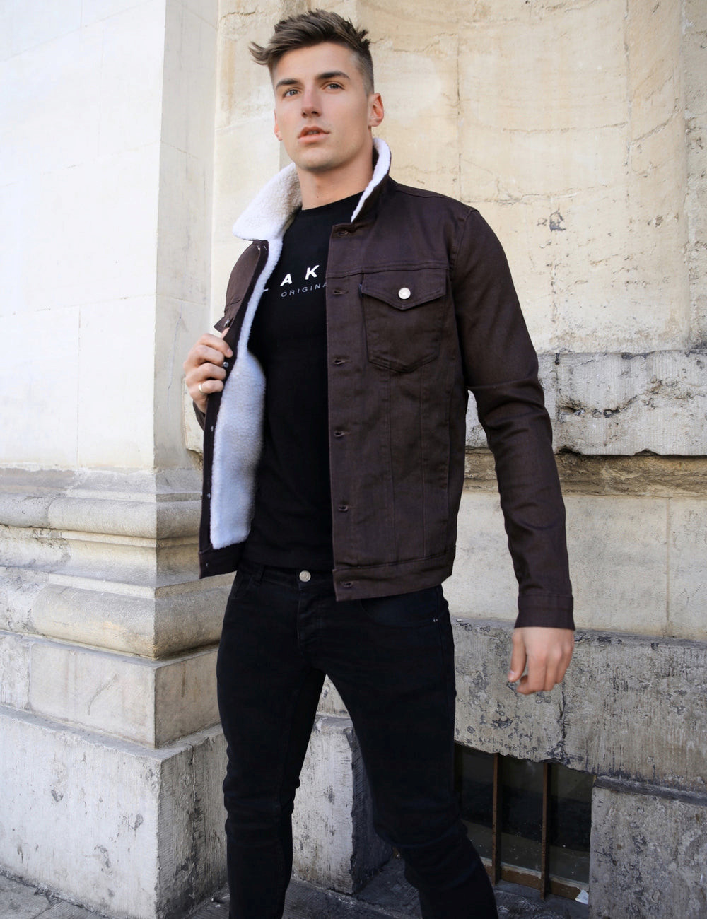 Blakely Baltimore Denim Jacket Braun | KSDGFVY-63