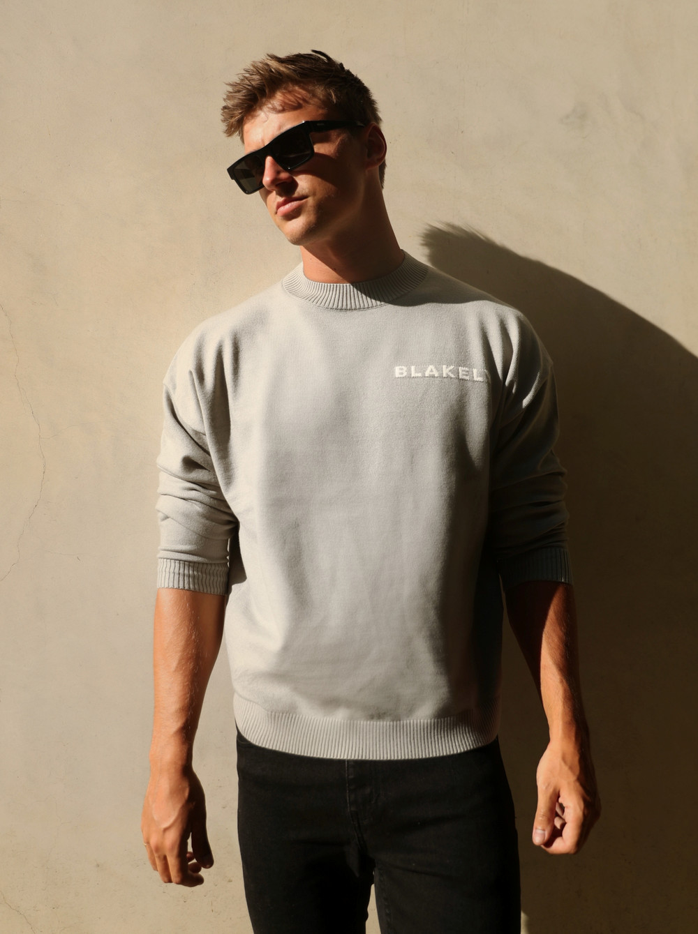 Blakely Blakely Knitted Jumper Hellgrau | IYDUKXZ-51