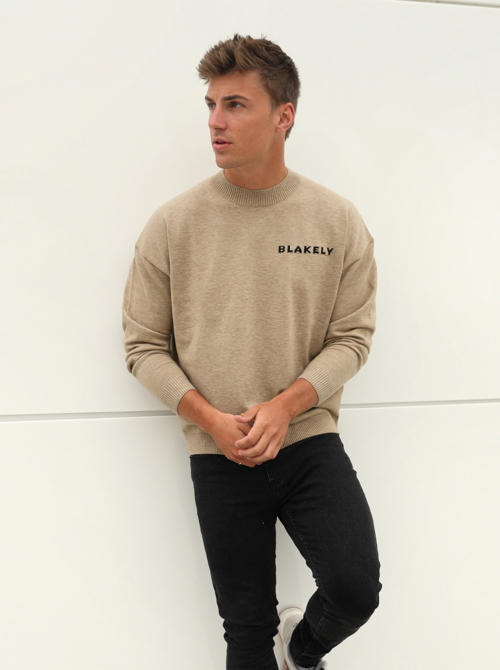 Blakely Blakely Knitted Jumper Tan | ETIGHBS-18