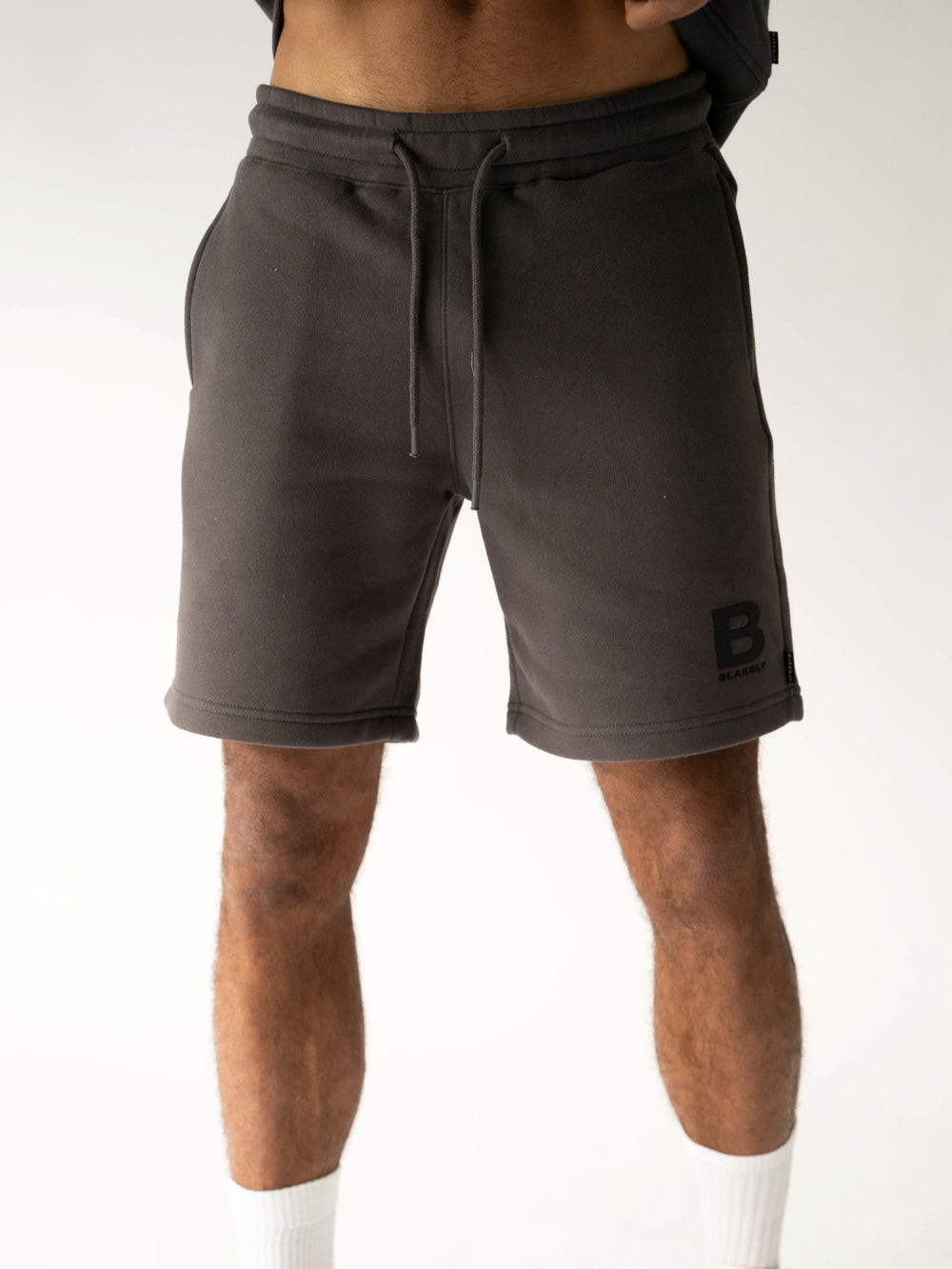 Blakely Blakely London Jogger Shorts Charcoal | FWZDSTR-09