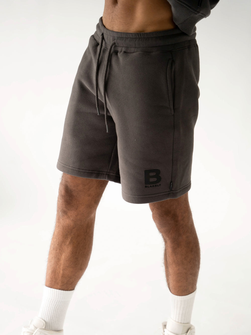 Blakely Blakely London Jogger Shorts Charcoal | FWZDSTR-09