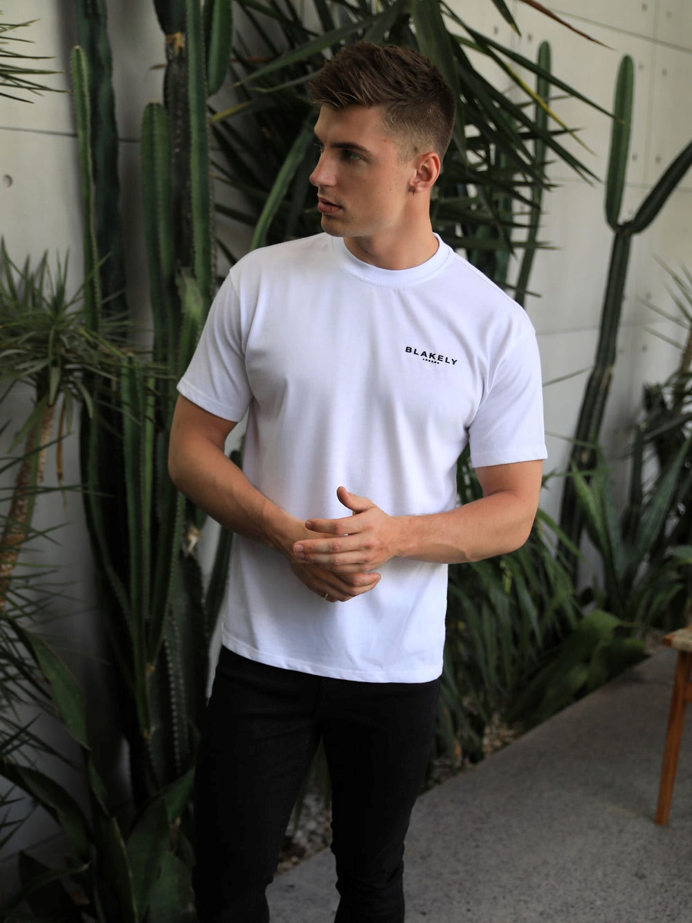 Blakely Blakely London Relaxed Fit T-Shirt Weiß | EFACKWY-74