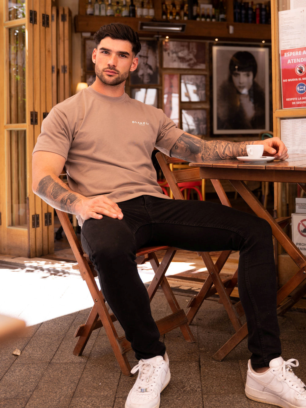 Blakely Blakely London Relaxed Fit T-Shirt Braun | FLXYQVN-01