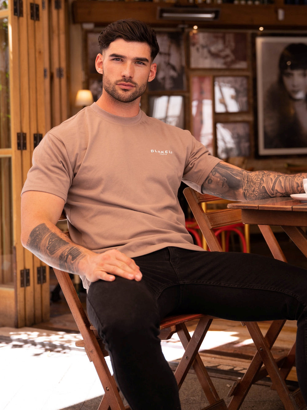 Blakely Blakely London Relaxed Fit T-Shirt Braun | FLXYQVN-01