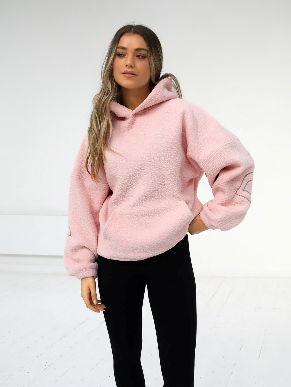 Blakely Borg Isabel Oversized Hoodie Rosa | NXCEBWR-19