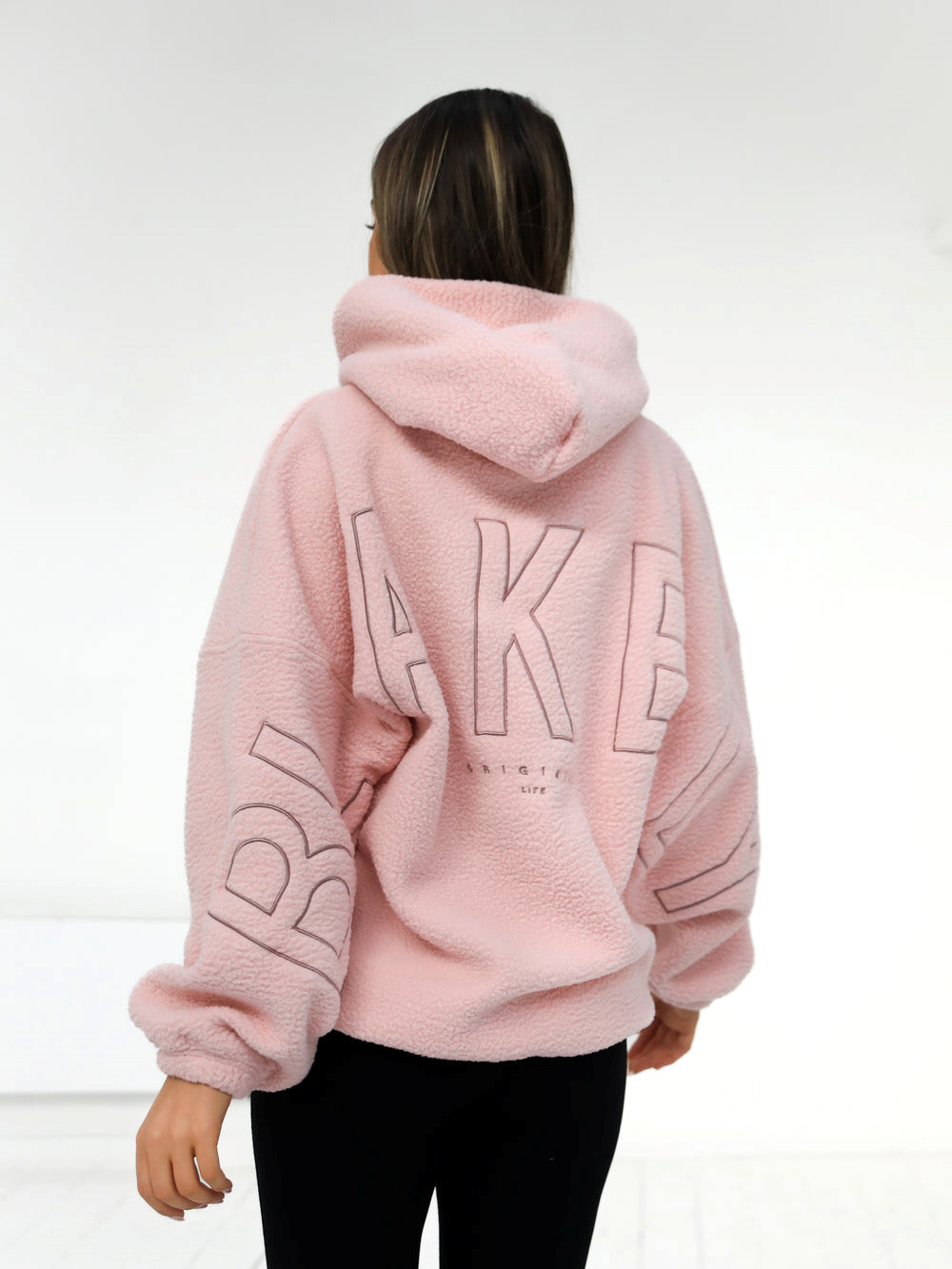 Blakely Borg Isabel Oversized Hoodie Rosa | NXCEBWR-19