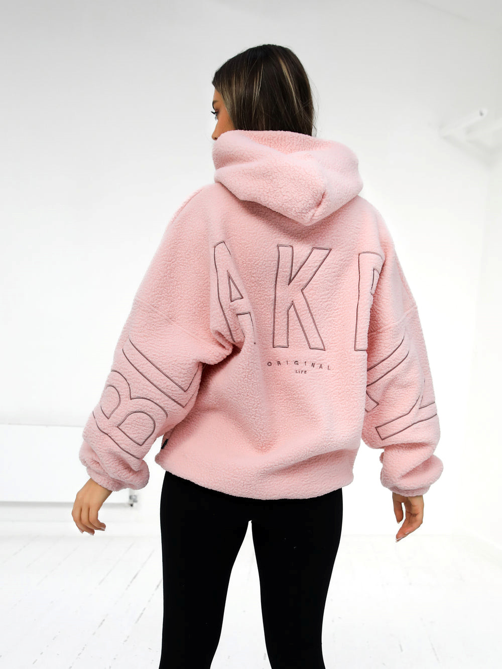 Blakely Borg Isabel Oversized Hoodie Rosa | NXCEBWR-19