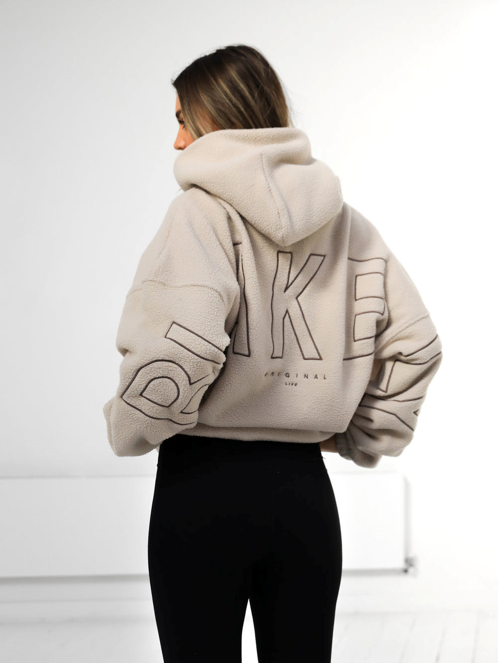 Blakely Borg Isabel Oversized Hoodie Tan | XJERZCD-32