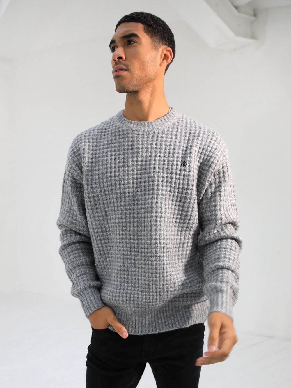 Blakely Burford Knit Jumper Grau | LRDWBTZ-01