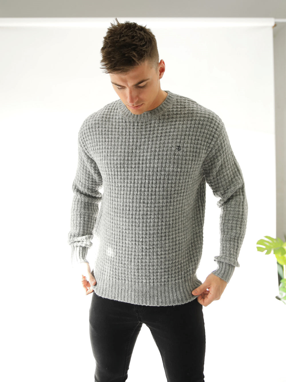 Blakely Burford Knit Jumper Grau | LRDWBTZ-01