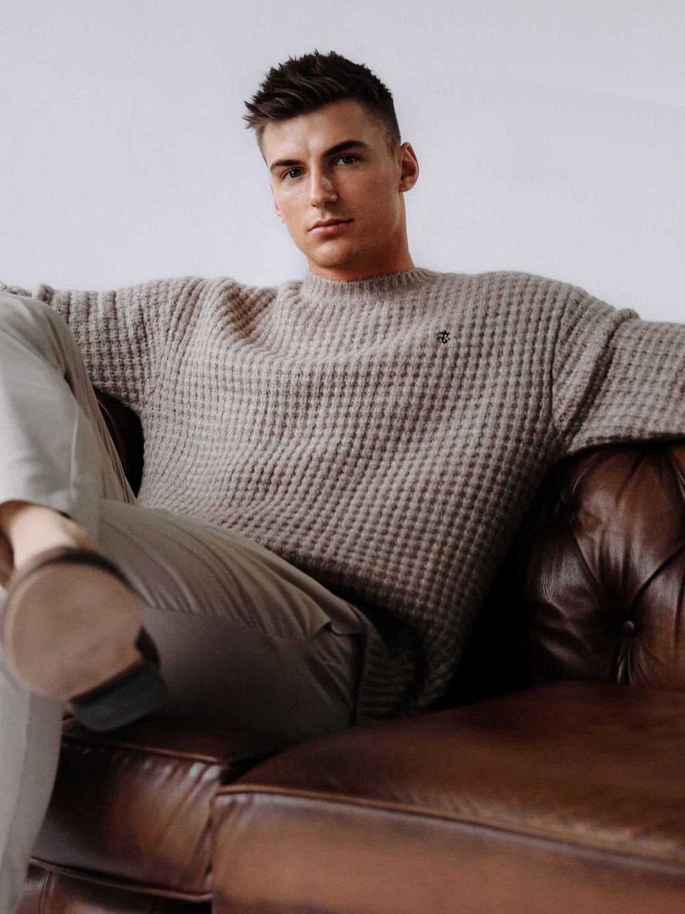 Blakely Burford Knit Jumper Hellbraun | JCIHVNB-19