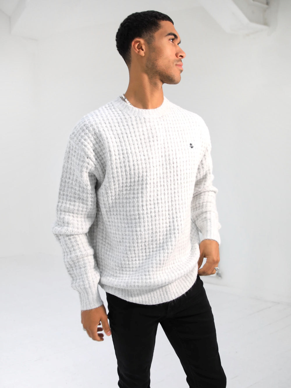 Blakely Burford Knit Jumper Weiß | RVYFBGO-78