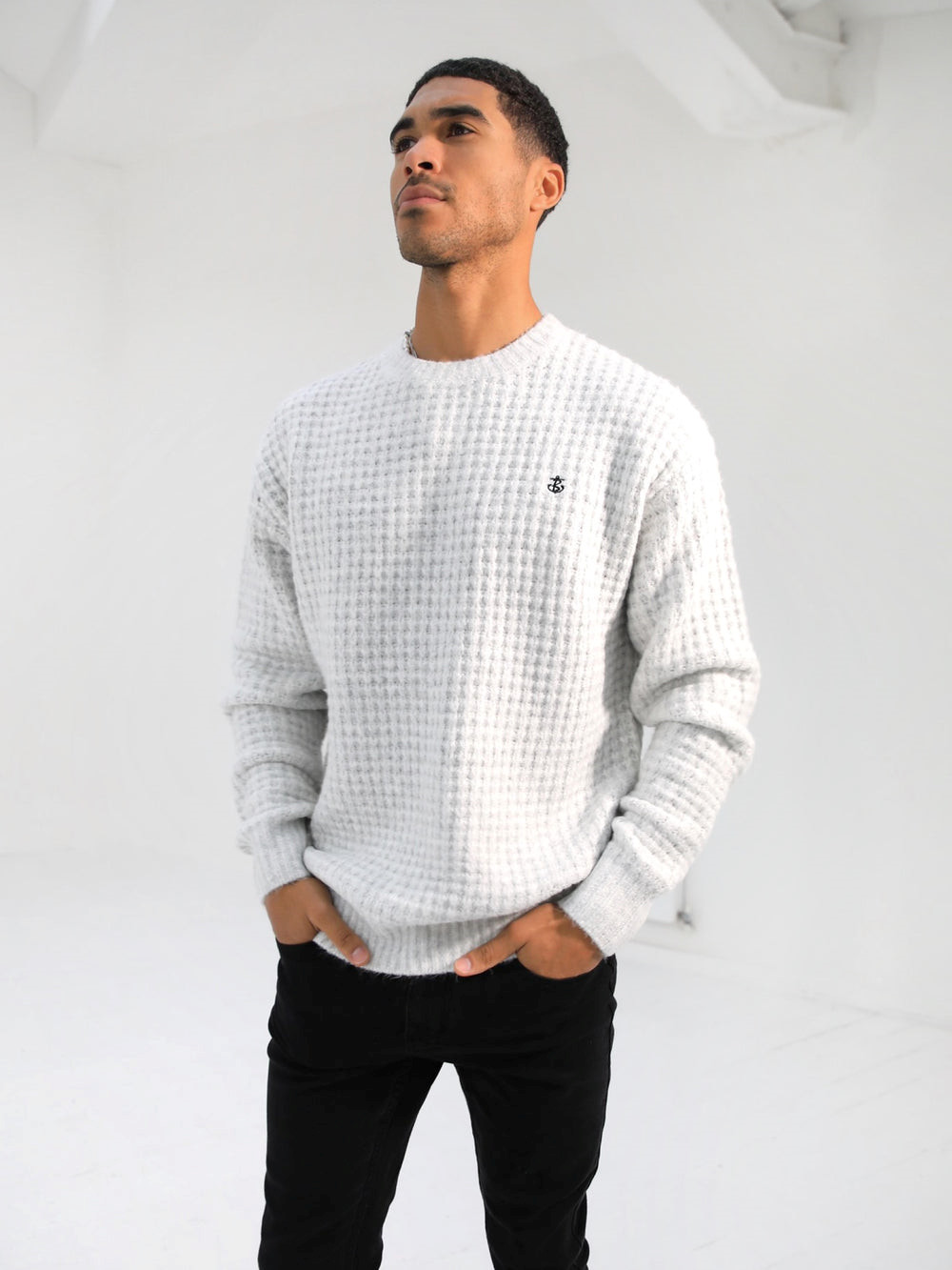 Blakely Burford Knit Jumper Weiß | RVYFBGO-78