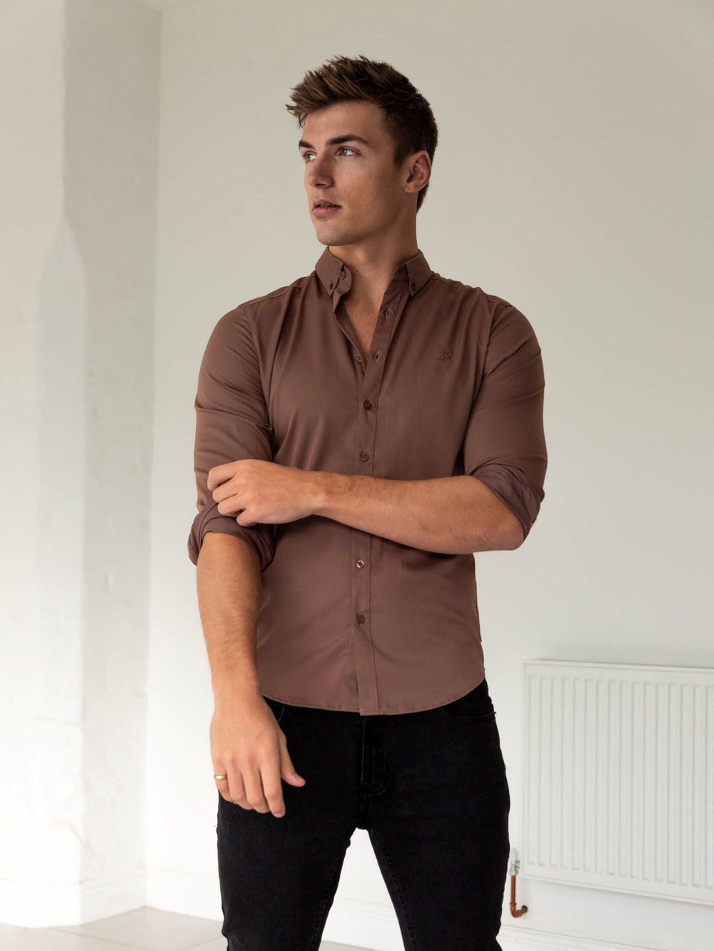 Blakely Burnham Fitted Stretch Shirt | ASWXOJM-87