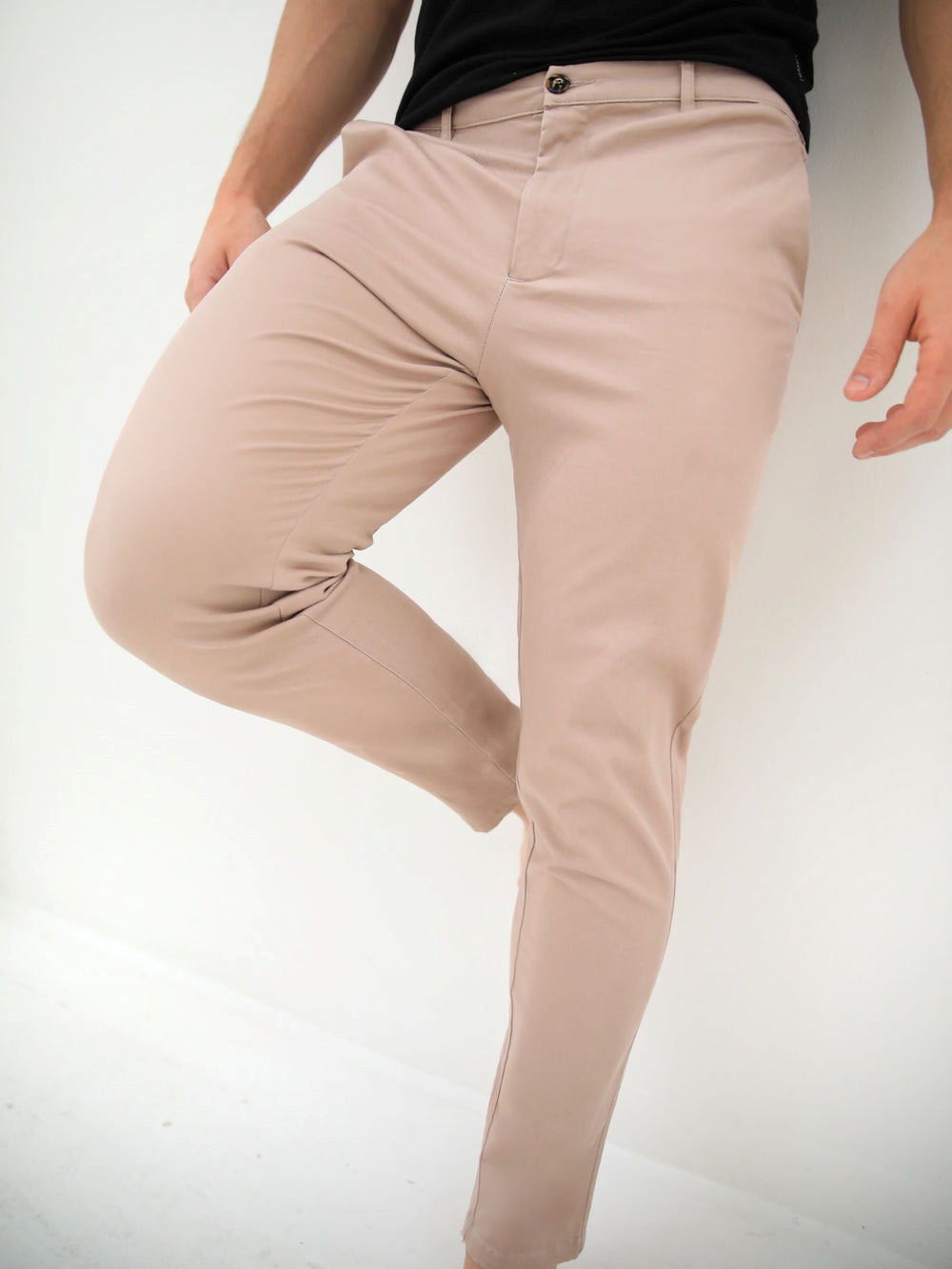 Blakely Cavill Slim Fit Tailored Chinos Rosa | TYEGQJU-07