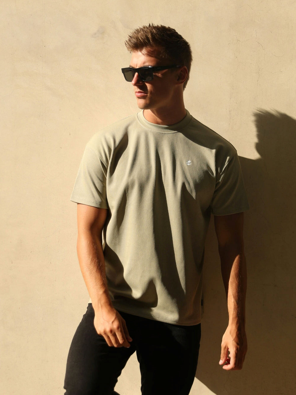 Blakely Ceuta Textured Oversized T-Shirt Grün | IFPBTNJ-52