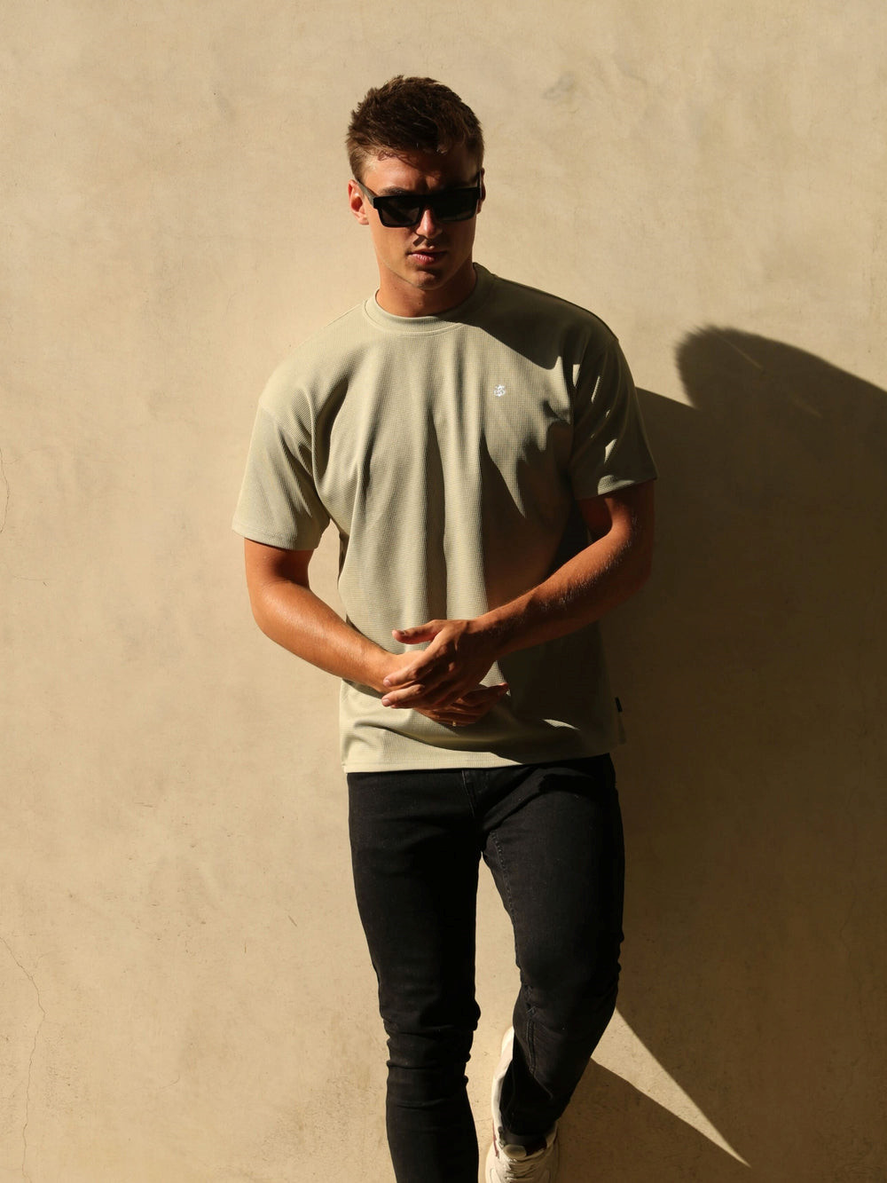 Blakely Ceuta Textured Oversized T-Shirt Grün | IFPBTNJ-52