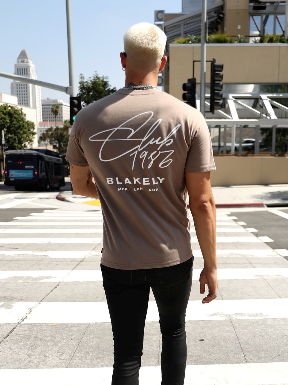 Blakely Club Relaxed T-Shirt Braun | YDNQMKL-45