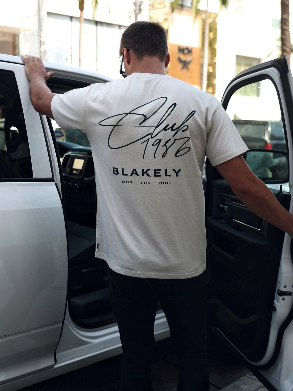 Blakely Club Relaxed T-Shirt Chalk | CZRFGKO-94