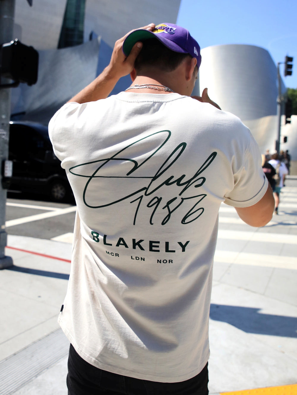 Blakely Club Relaxed T-Shirt Chalk | CZRFGKO-94