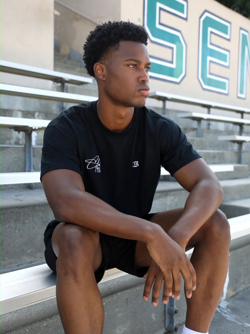 Blakely Club Relaxed T-Shirt Schwarz | LGOJYWI-61