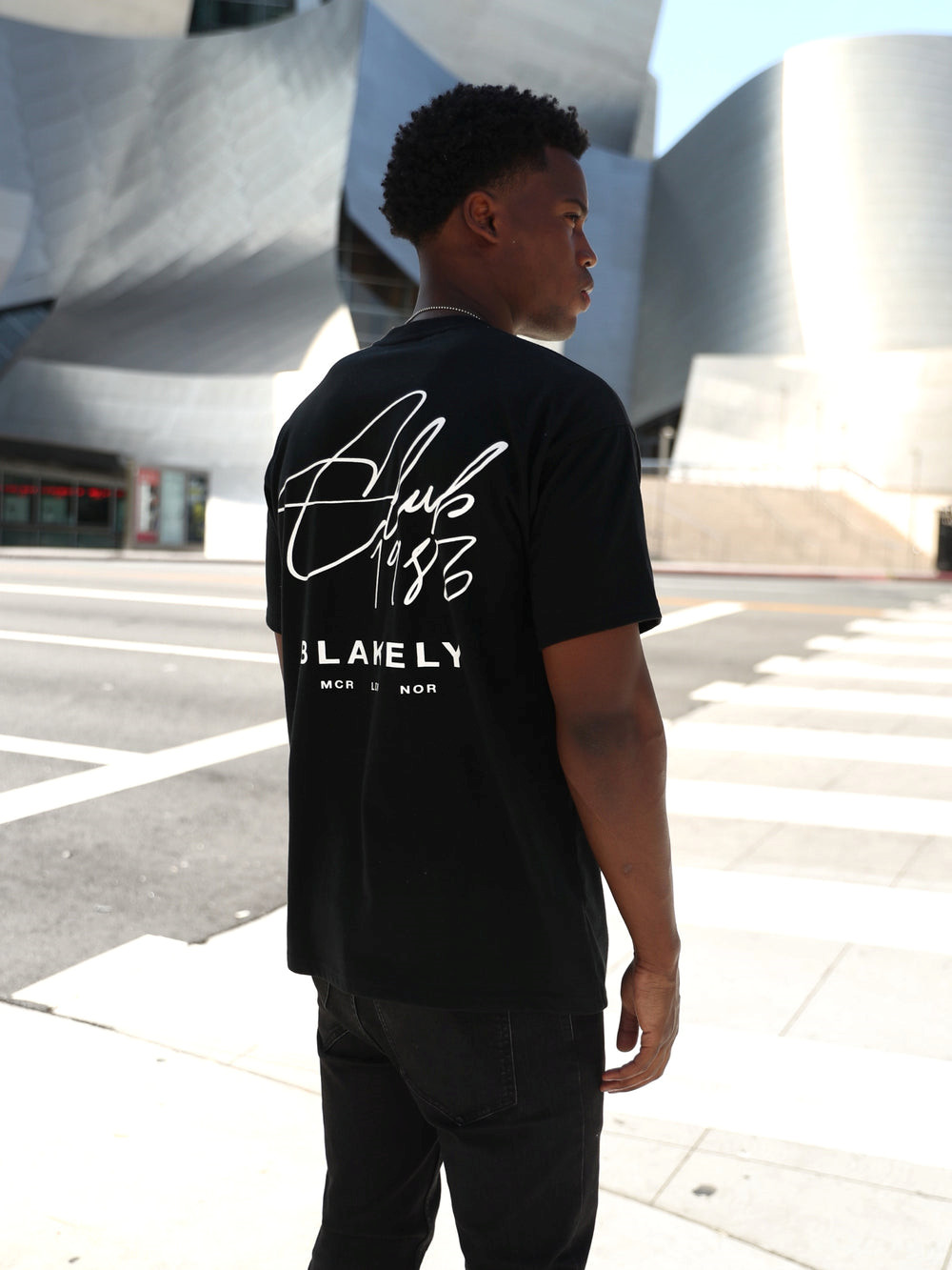 Blakely Club Relaxed T-Shirt Schwarz | LGOJYWI-61