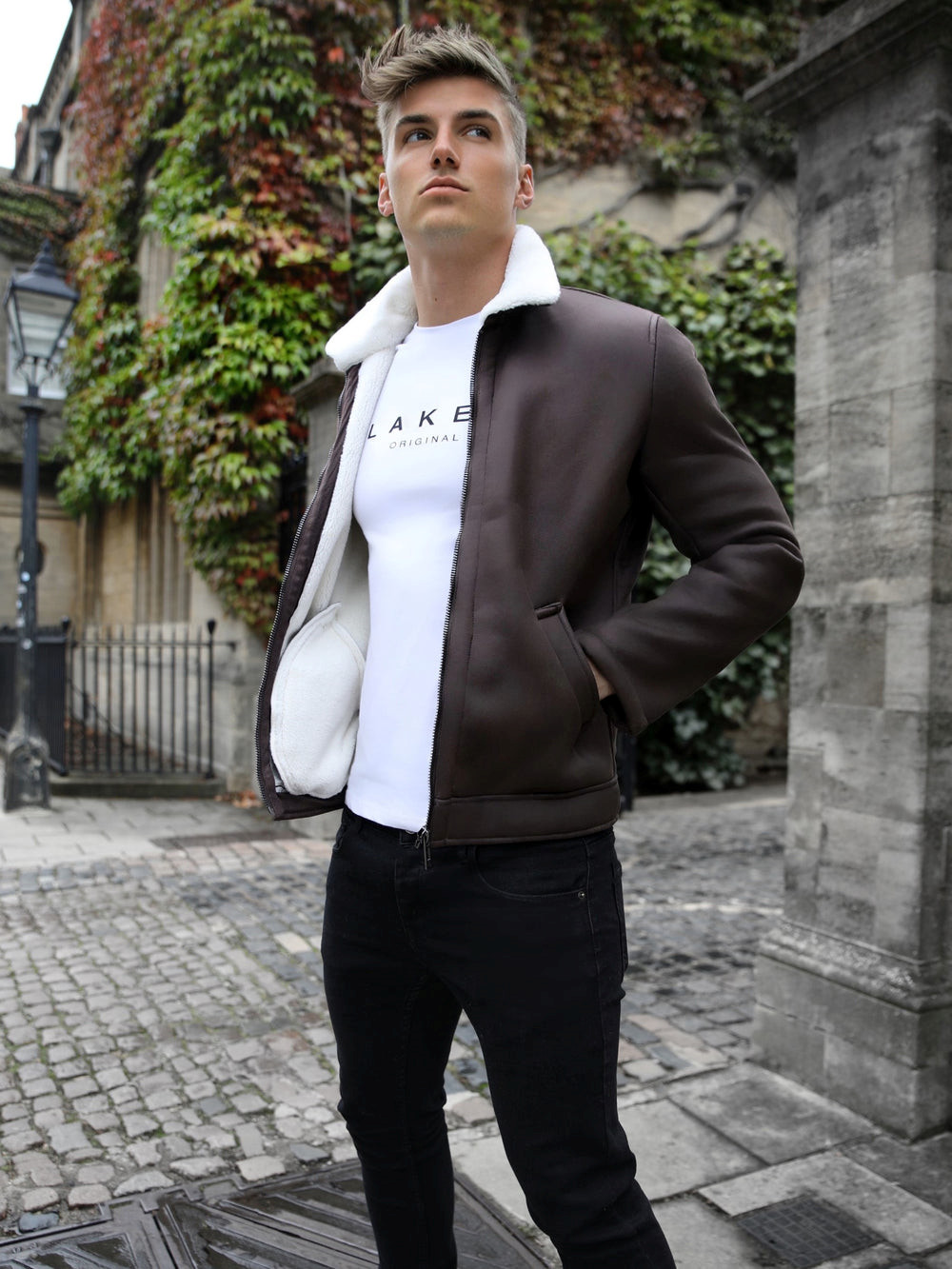 Blakely Culver Aviator Jacket Braun | GNAJEXD-45