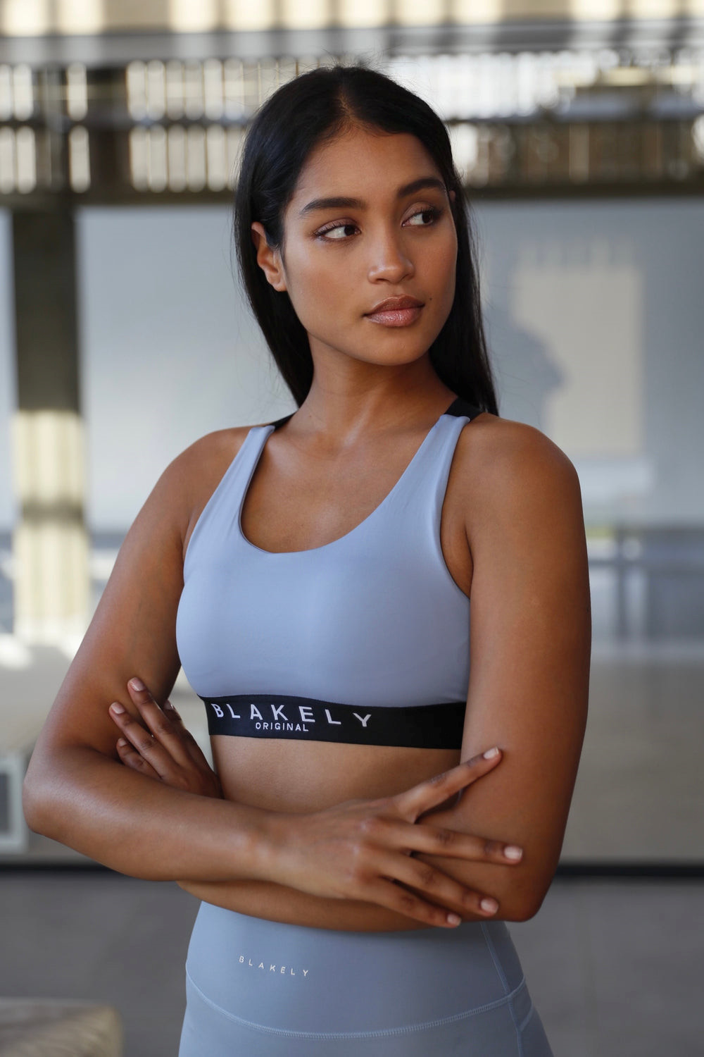Blakely Dina Sports Bra Blau | XNKWVJI-85