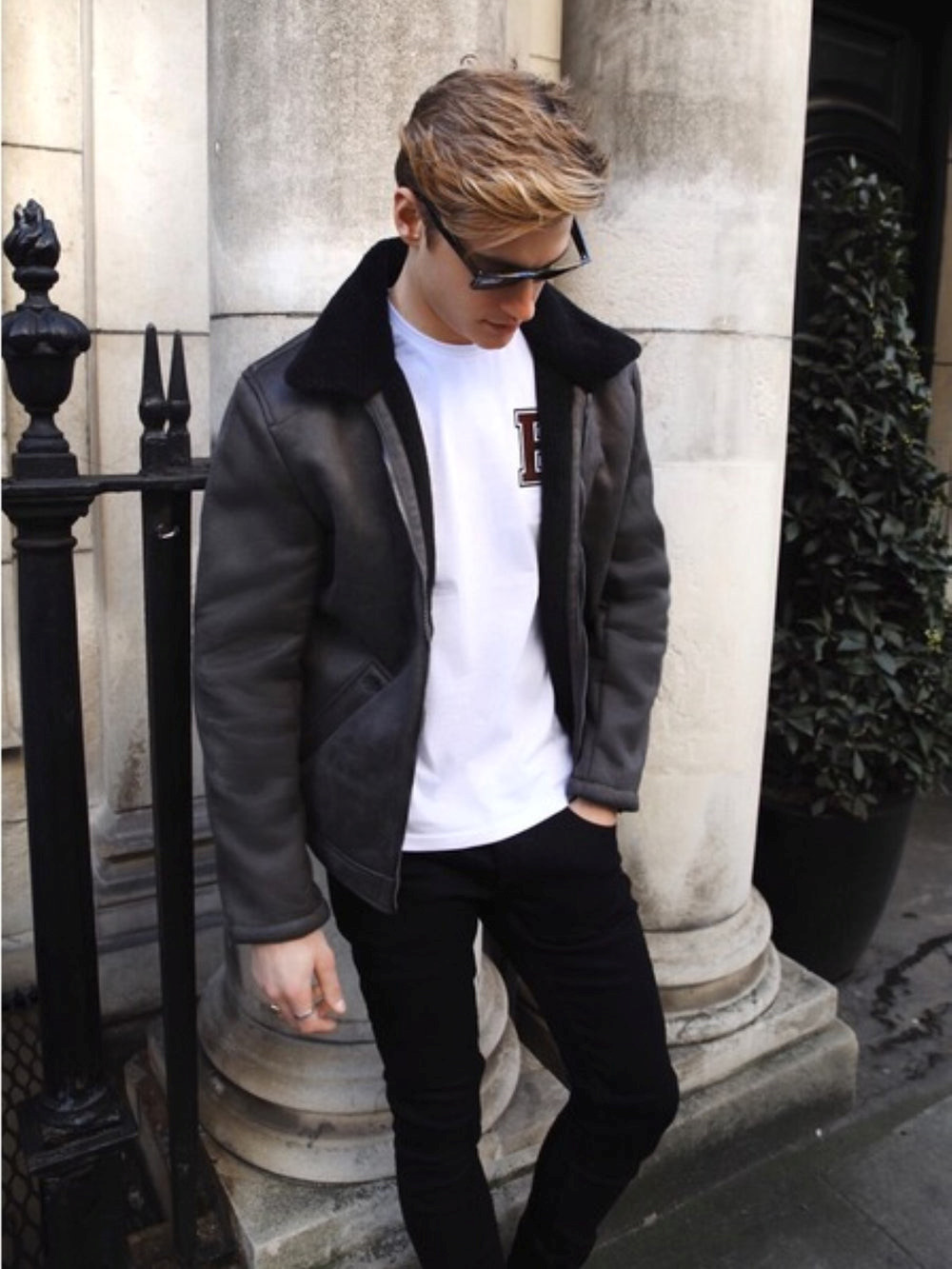 Blakely Dumont Aviator Jacket Grau | CIVSRPY-64