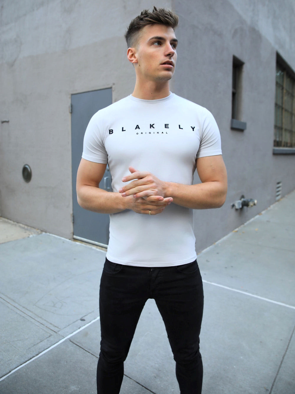 Blakely Element T-Shirt Stone | UZQKYCN-84