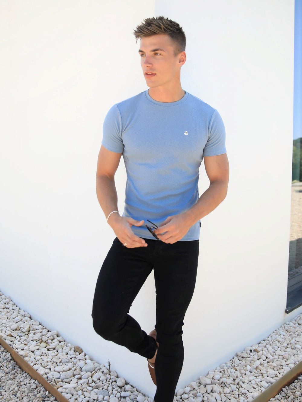 Blakely Eli T-Shirt Hellblau | POYGKFM-86