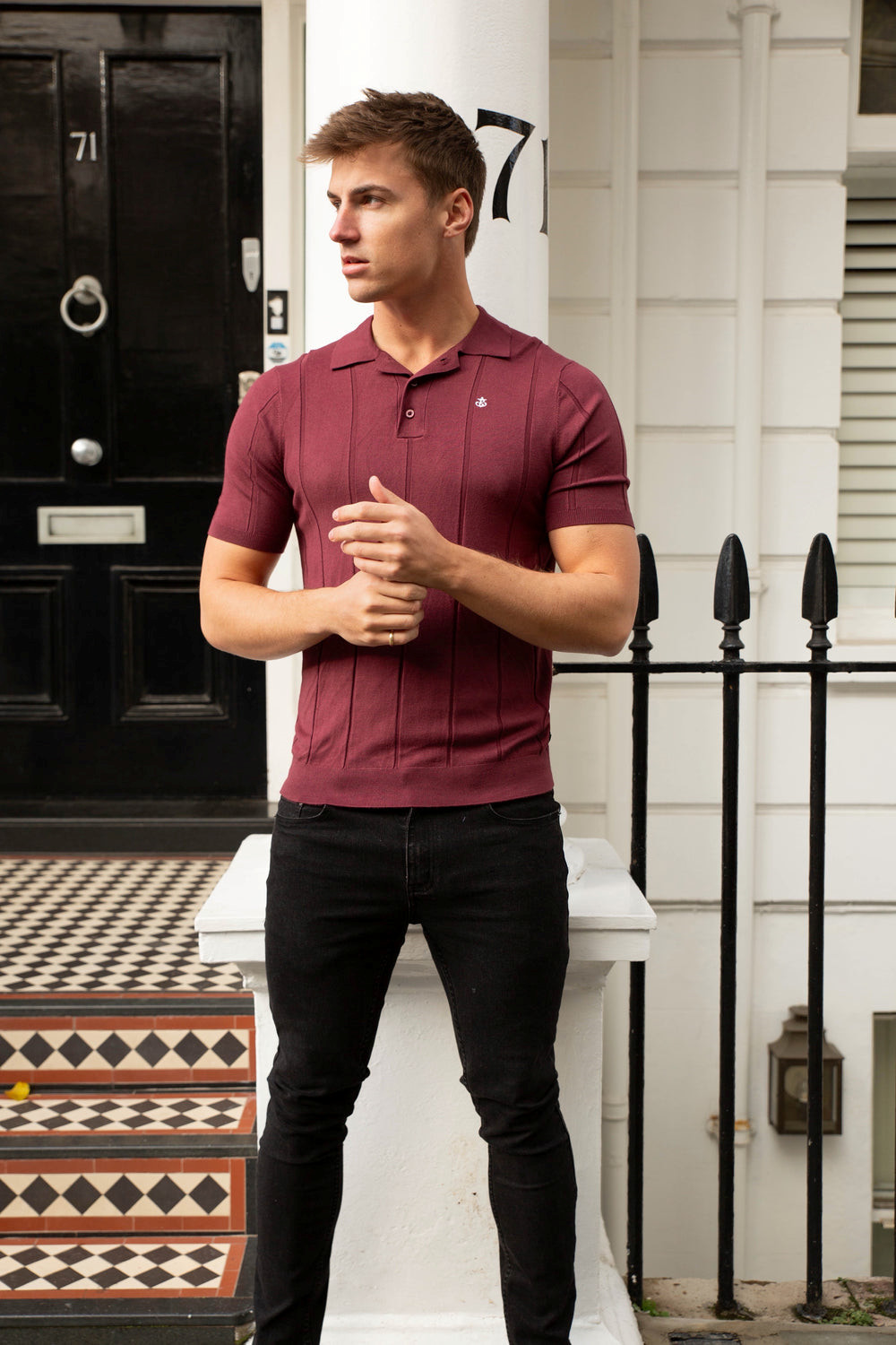 Blakely Finsbury Polo Shirt Bordeaux | REYPBUL-39