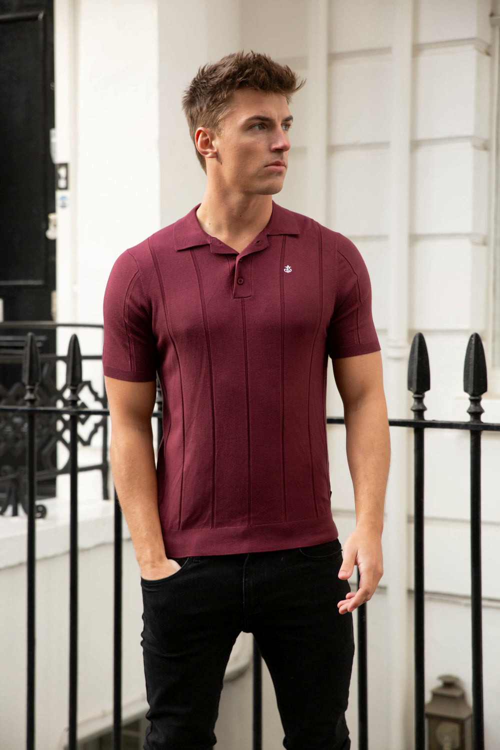 Blakely Finsbury Polo Shirt Bordeaux | REYPBUL-39