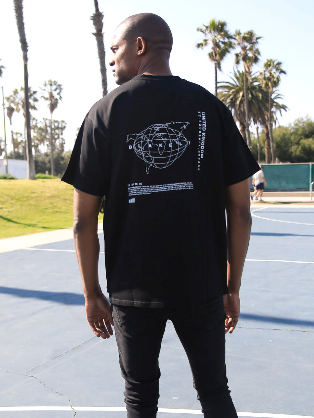Blakely Global Relaxed Fit T-Shirt Schwarz | ILGRKVU-09