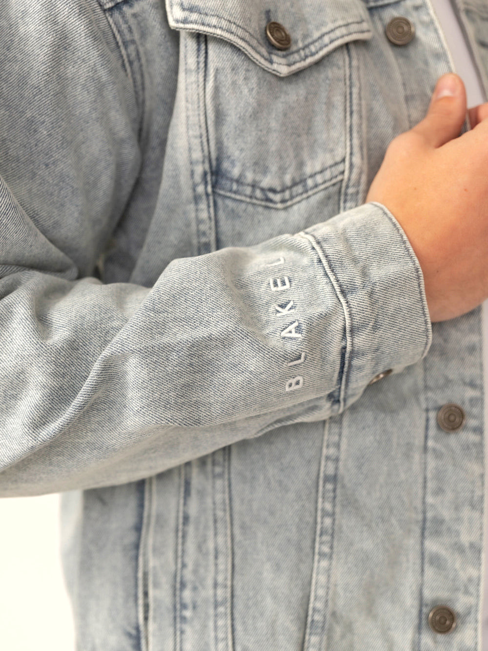 Blakely Greenwich Denim Jacket Blau | JCFOHAB-97
