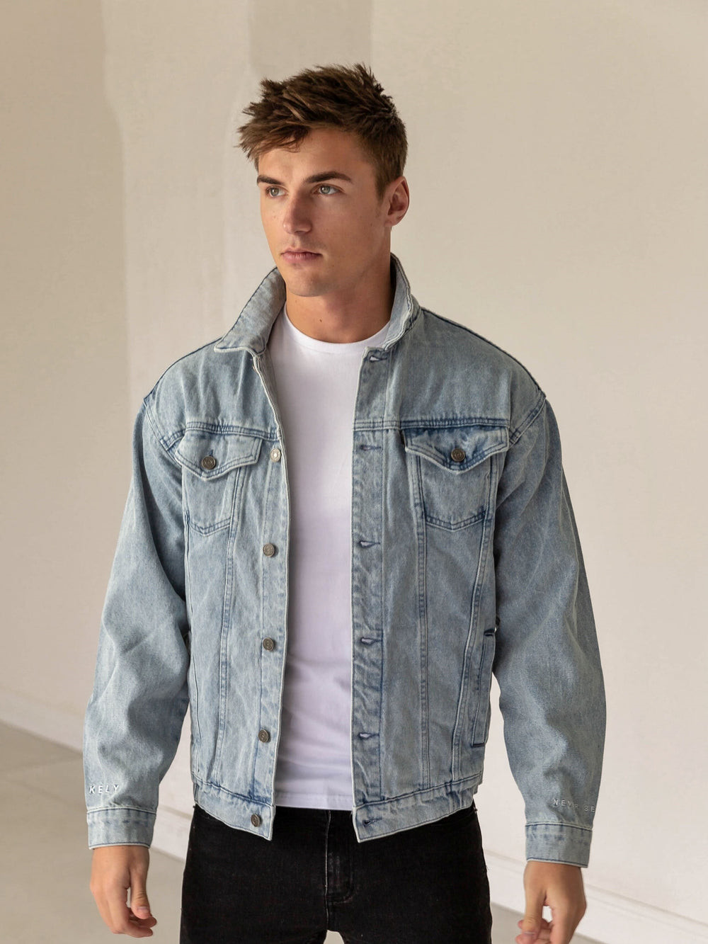 Blakely Greenwich Denim Jacket Blau | JCFOHAB-97