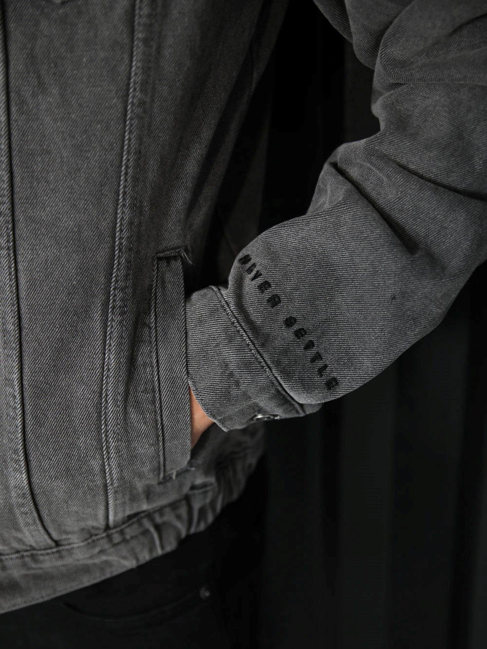 Blakely Greenwich Denim Jacket Grau | VRGTZHL-19