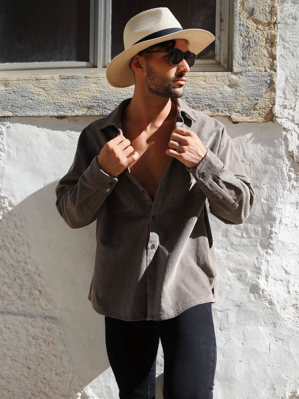 Blakely Halkirk Oversized Cord Shirt Braun | UMOCRNH-13