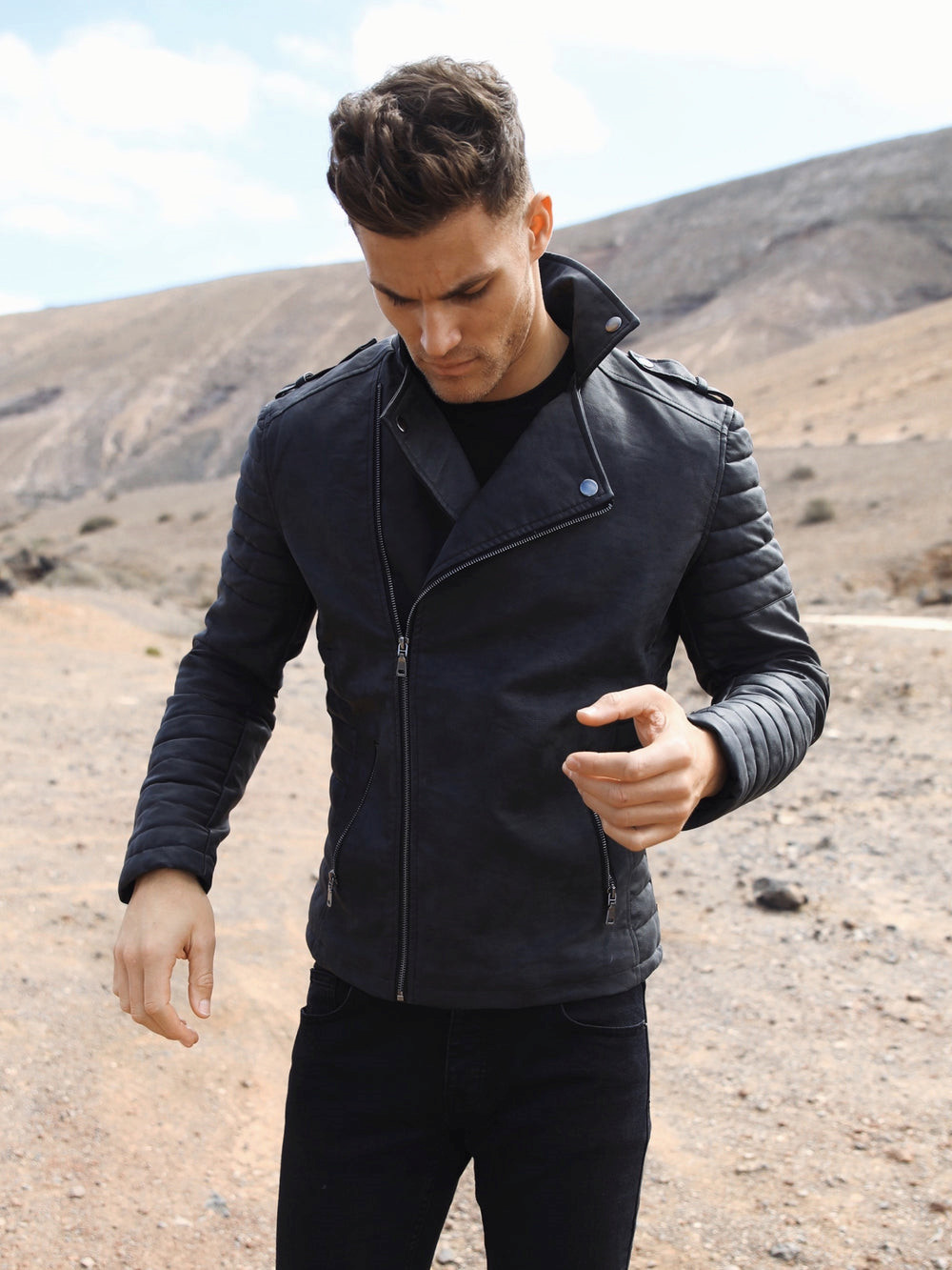 Blakely Harley Jacket Schwarz | GJHRLDV-90
