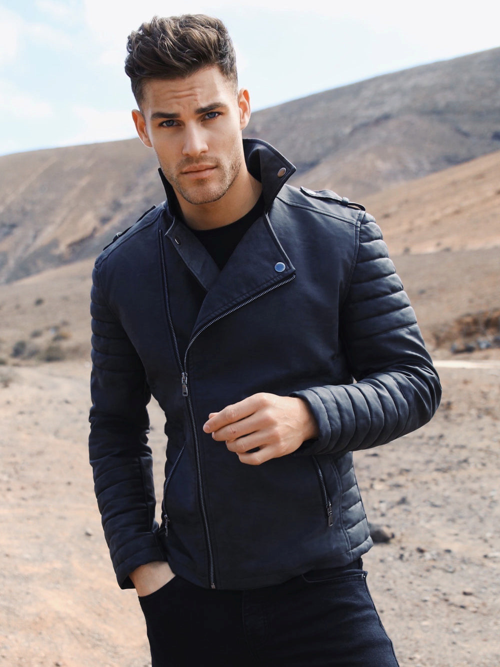 Blakely Harley Jacket Schwarz | GJHRLDV-90