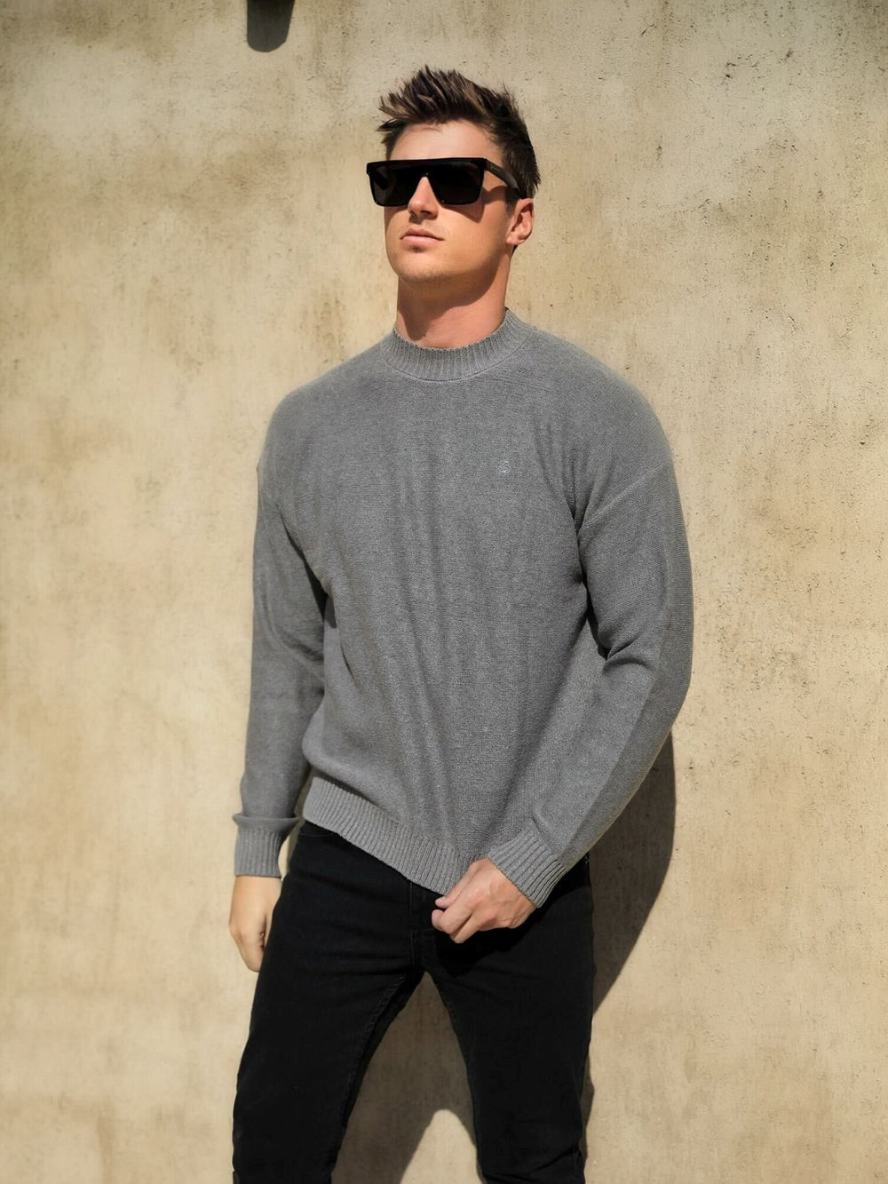 Blakely Huxley Knit Jumper Sand | OEDBUSI-05