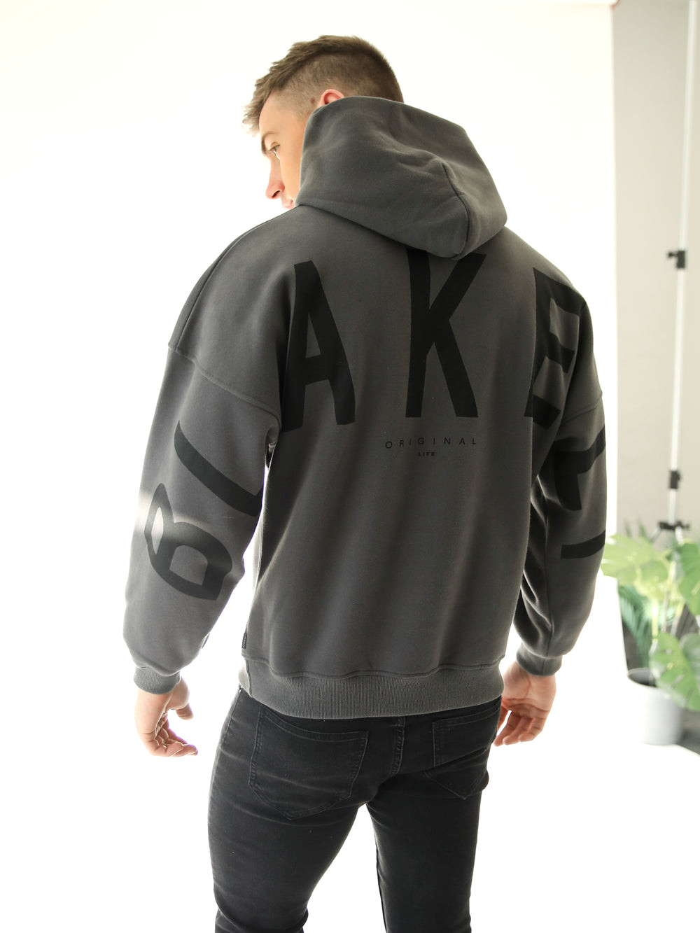 Blakely Idris Oversized Hoodie Ash | VMCQUNT-86